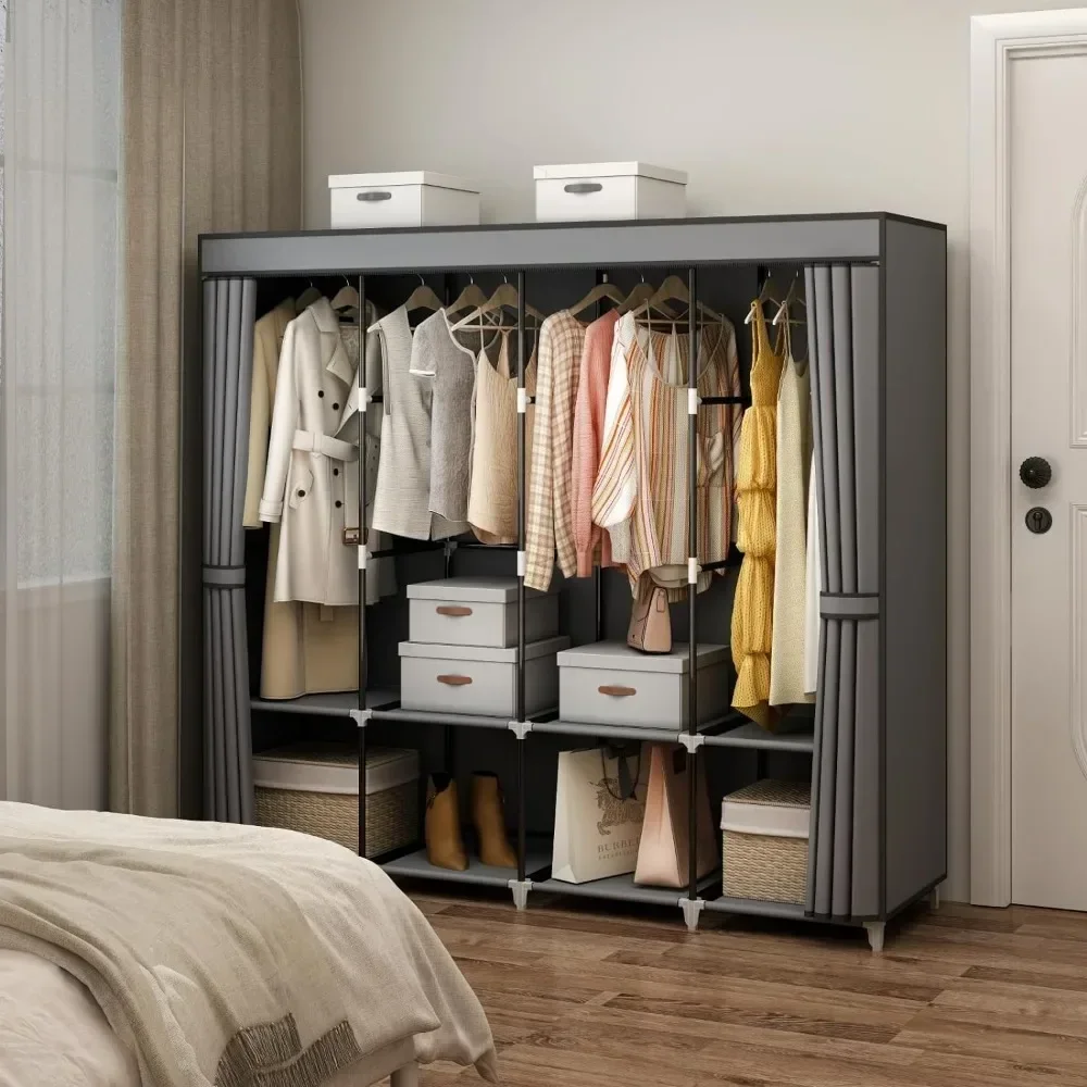 &67 Inch Portable Closet Wardr - đánh giá và giá Wardrobe Closet Portable Fabric Cover