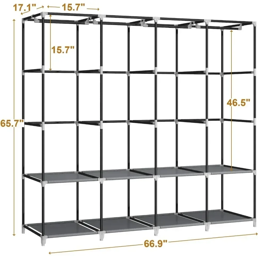 &67 Inch Portable Closet Wardr - đánh giá và giá Wardrobe Closet Portable Fabric Cover