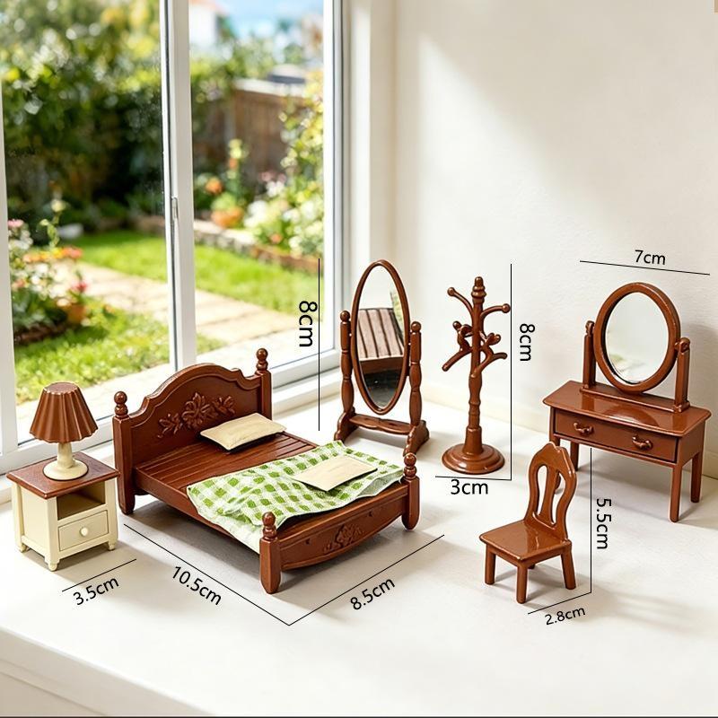 New Doll House Miniature Furni - đánh giá và giá Bedroom Furniture