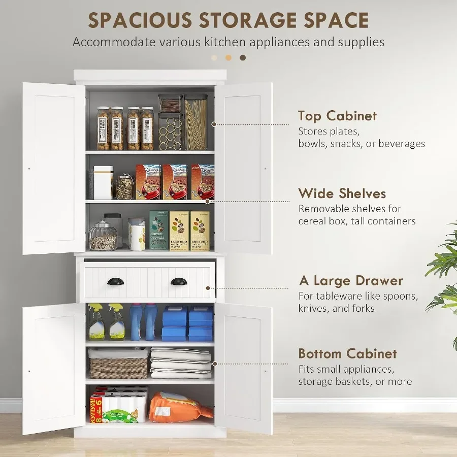 Kitchen pantry cabinet for hom - đánh giá và giá Storage