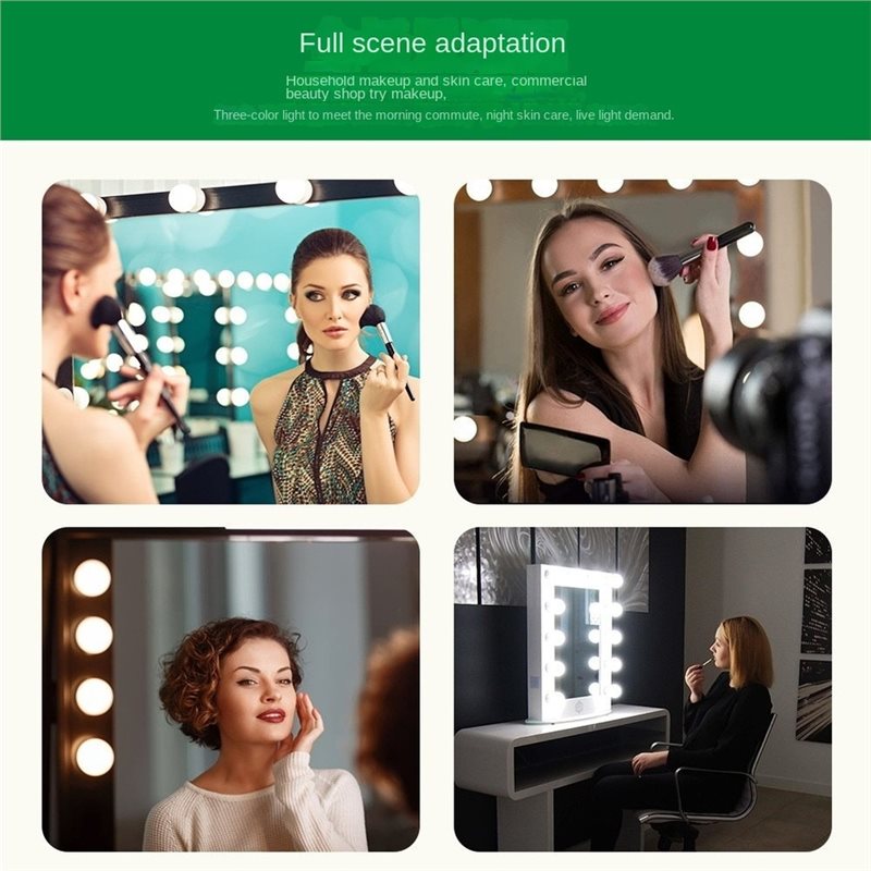 USB Rechargeable LED Vanity Li - đánh giá và giá Dressing Table Vanity With Lighted Mirror
